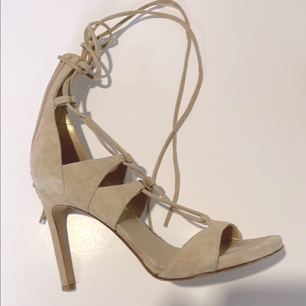 Stuart Weitzman Tan Gladiator Heels